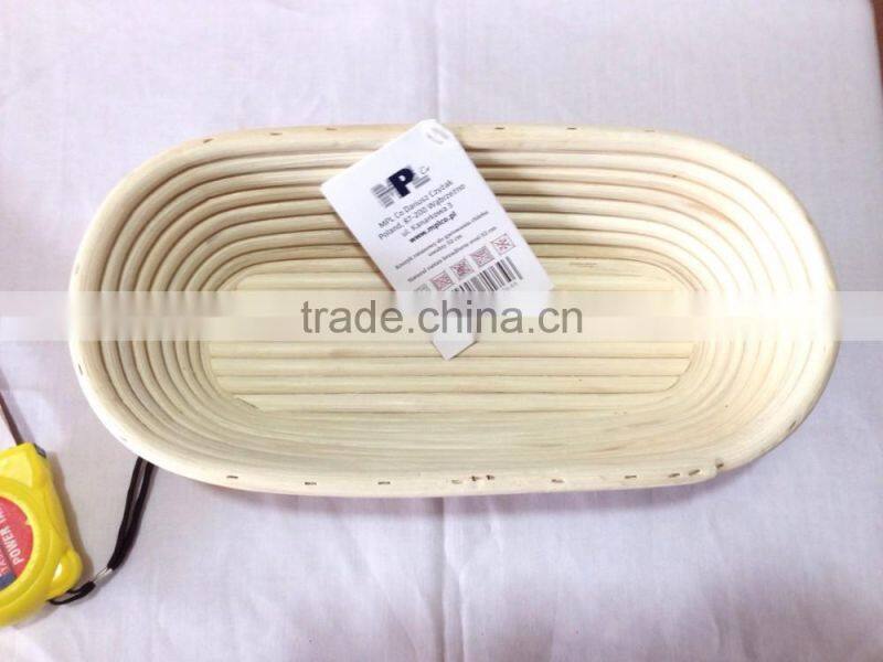 Oval Shape 100% Handmade Baguette Proofing Rattan Banneton Basket