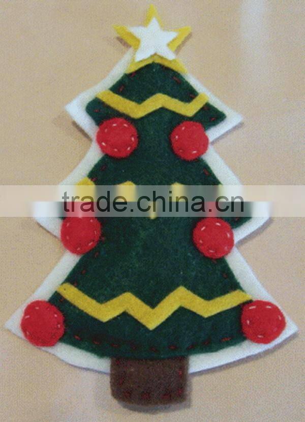 Hot best selling new products alibaba china fabric bulk handmade diy custom felt decorative tree christmas deco