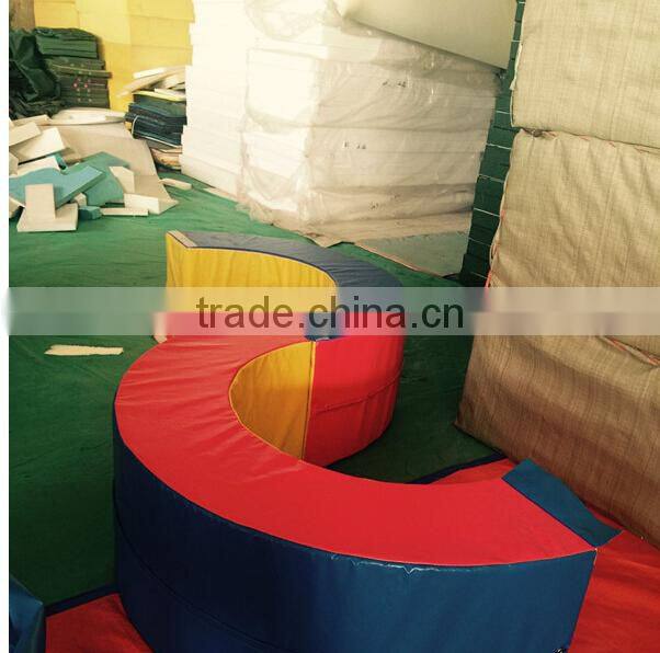 Good quality non toxic shockproof durable indoor soft play equipment customized size