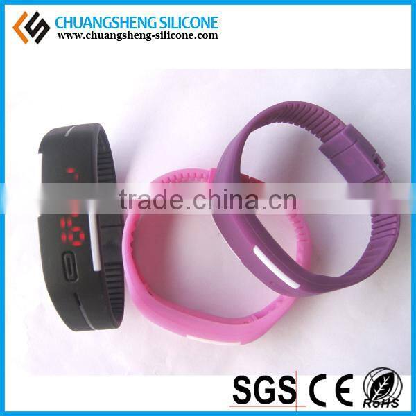 Factory price LED figures display silicone wristband