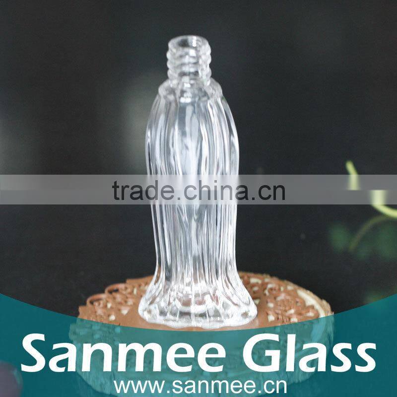 Supplies Woman Shape 20ml Transparent Perfume Glass Bottle