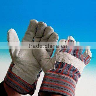 Red cow split Work glove