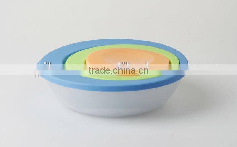 3PC Plastic Food Serving Warmer Container Set