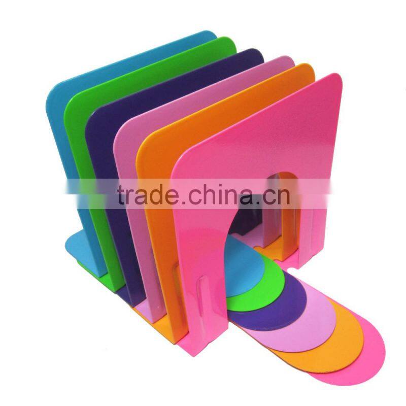 High quality colored desktop 5"metal library cheap bookend