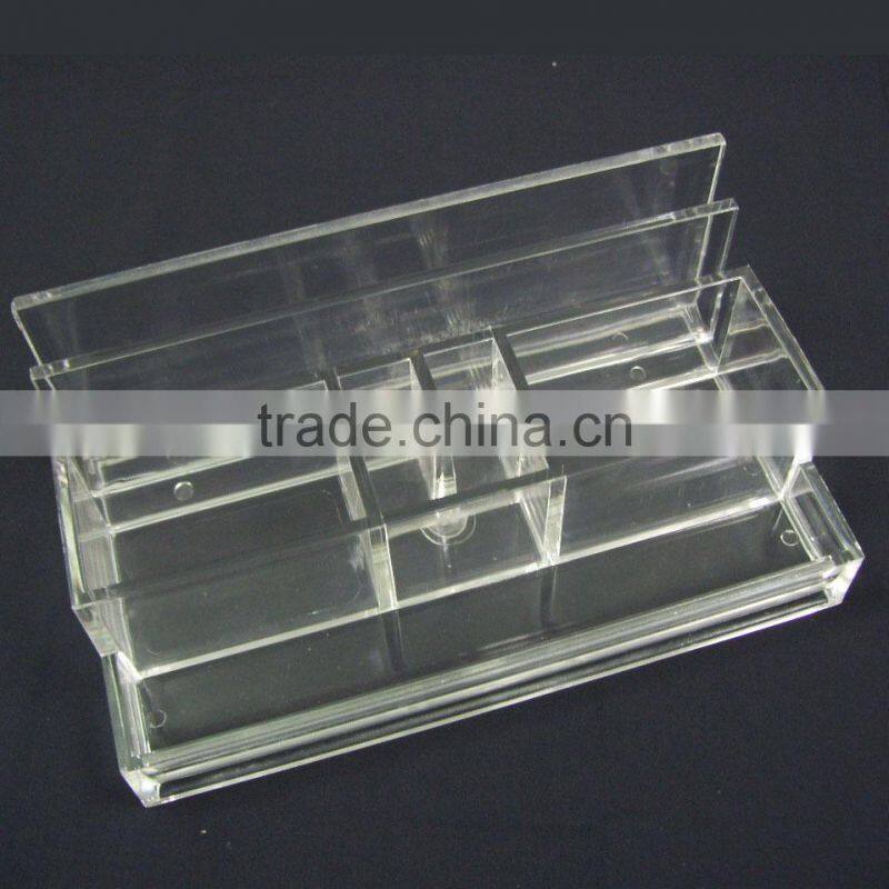 Hot selling transparent table plastic memo holder