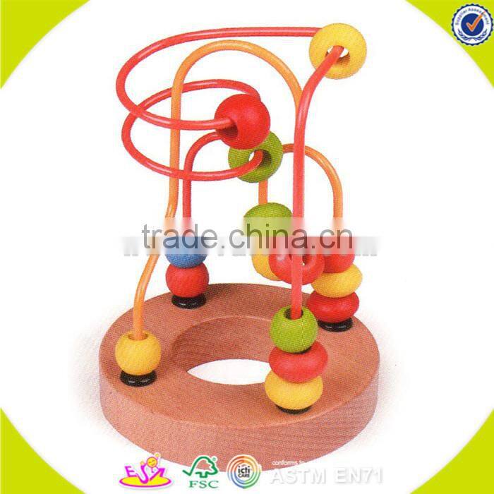 wholesale baby wooden cube beads toy, high quality kids wooden cube beads toy, hottest wooden cube beads toy W11B058