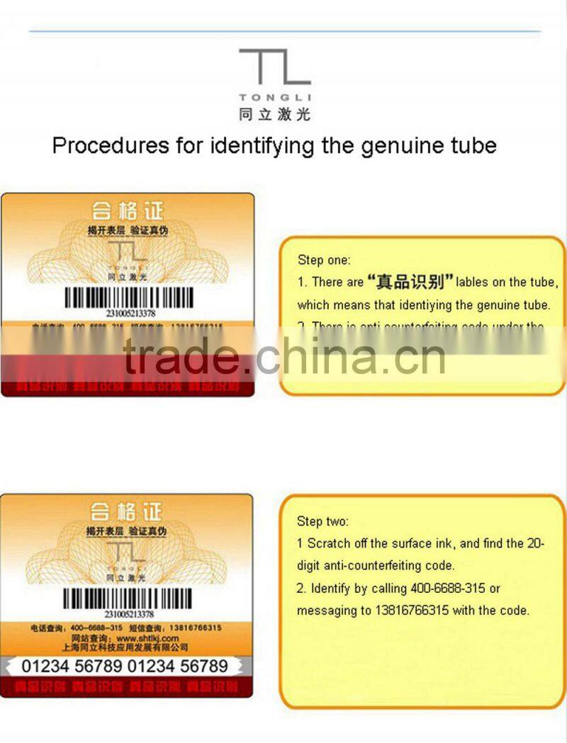 Tongli 40w co2 laser tube 700mm for co2 laser engraving cutting machine engraver 40w good quality 6 months warranty