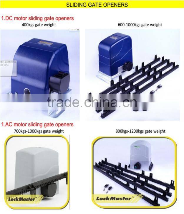 Sliding Gate Use Tracks And Wheels Installed On The Concrete Floor