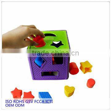 children plastic jigsaw puzzle wiht moonand star , plastic puzzle eductional toys for kids