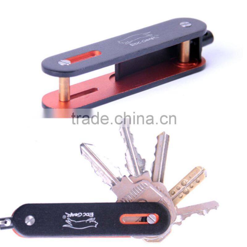 Key Holder Organizer Clip Folder Men Aluminum Keychain Keyring Multi EDC Gear