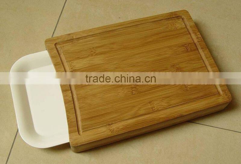 Bamboo Cutting boards, with food tray