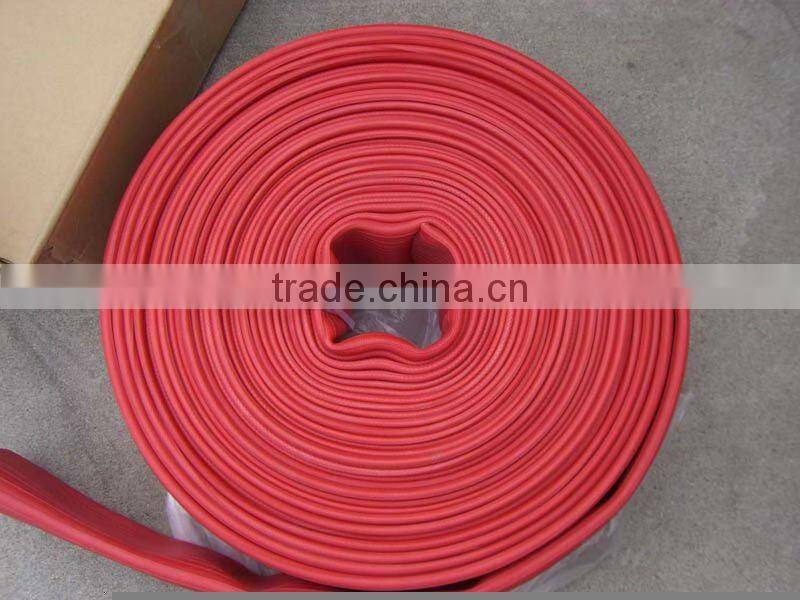 yellow rubber fire hose