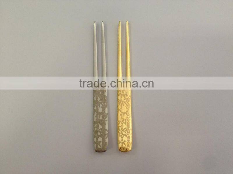 Stainless Steel Kanzashi Pick Fork Japanese Pattern Dessert Fork