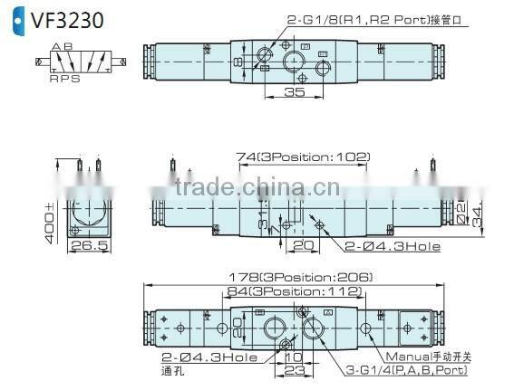 VF VZ pressure reduce valve with high quality
