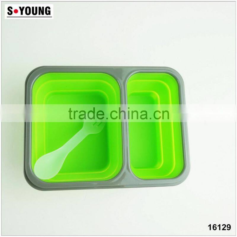 16129 Collapsible Silicone Kids Food Storage box