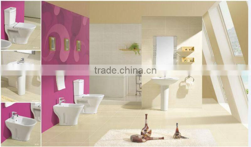 siphonic jet system two piece toilet