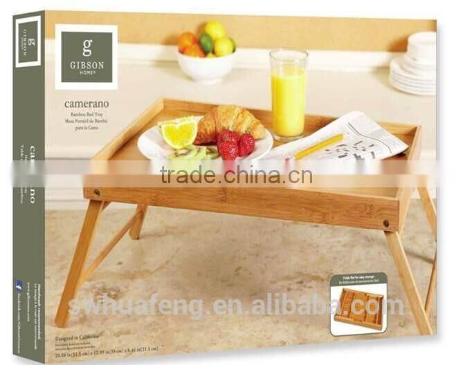 2017 BEST SELLING bamboo bed tray with legs