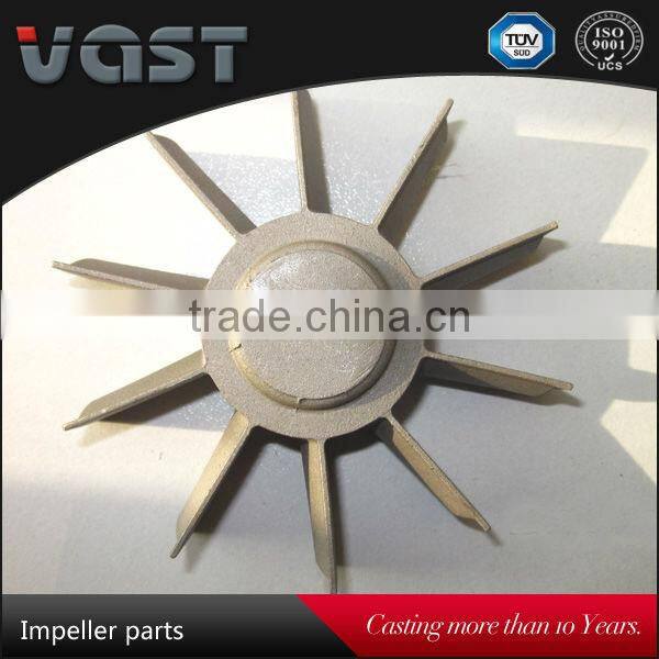 Stainless steel machinery impeller parts