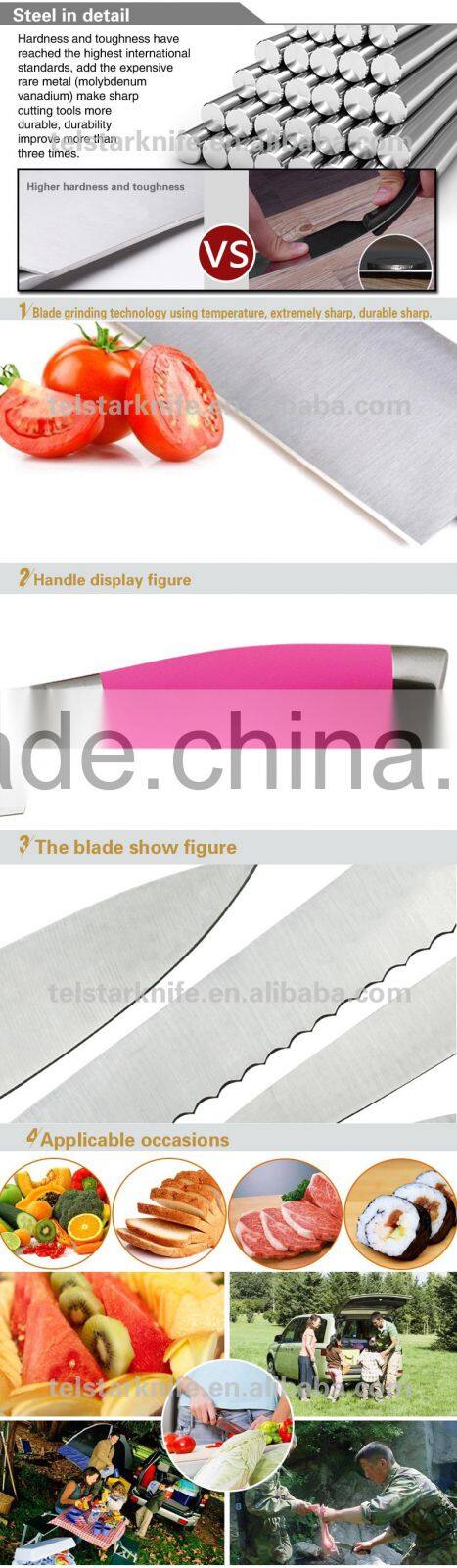 8pcs the hollow handle knife set