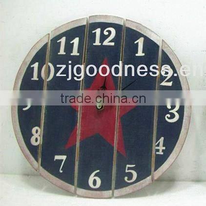 Wood MDF hot sale wall 13 Diam antique clocks