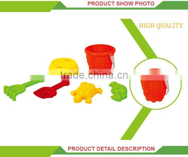 Best sale summer sand beach set rectangular plastic bucket with lid