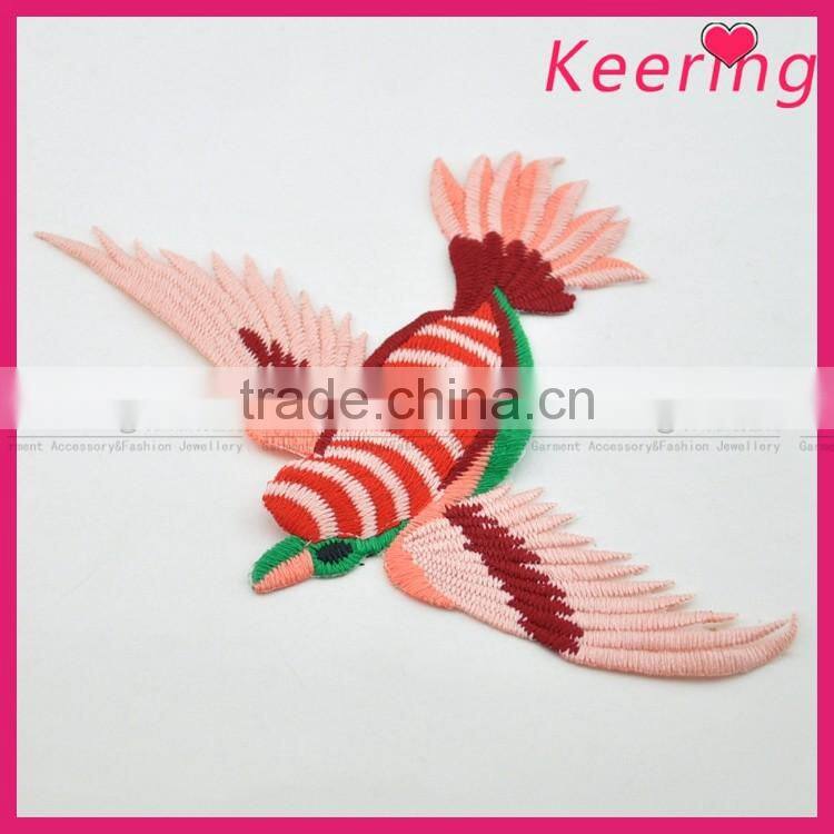 New Design Hot Sale Bird Embroidery Patch Fabric Craft WEF-107