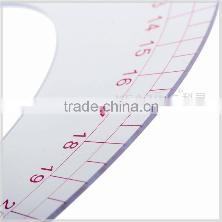 Kearing brand 32cm manufacture transplant plastic flexible vary form garment ruler for fashion design#6032