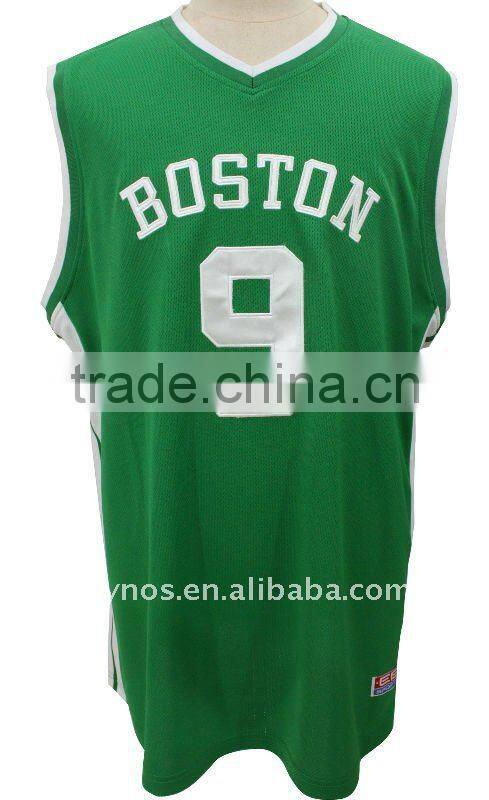 Basketball shirt with emboidery number