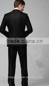 New disign Most popular Black One button Wedding dress suits for men SHT562