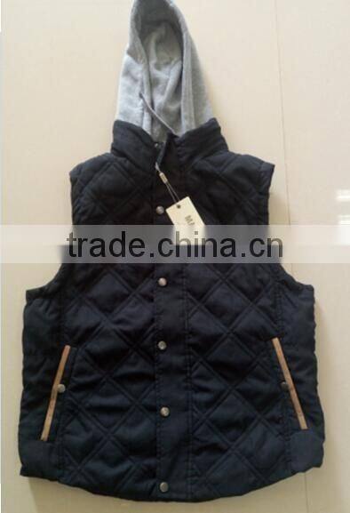 factory waistcoats bulk wholesale vest with hood casual mens vests