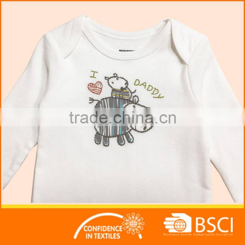 knitted wear embroidery nice white baby romper