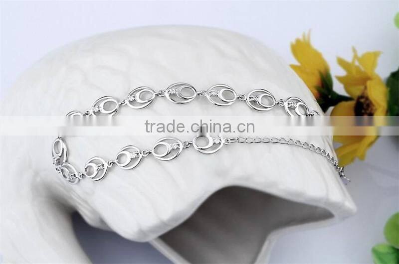 New design 925 sterling silver hook-ups bracelet for women