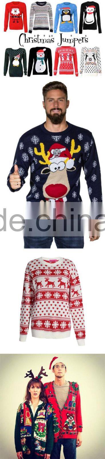 Latest Unisex Christmas Jumpers Ugly Christmas Cotton Sweaters Women