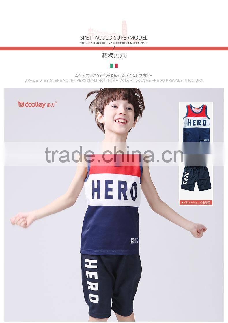 2016 wholesale children's boutique clothing suppleir for boys with OEM service