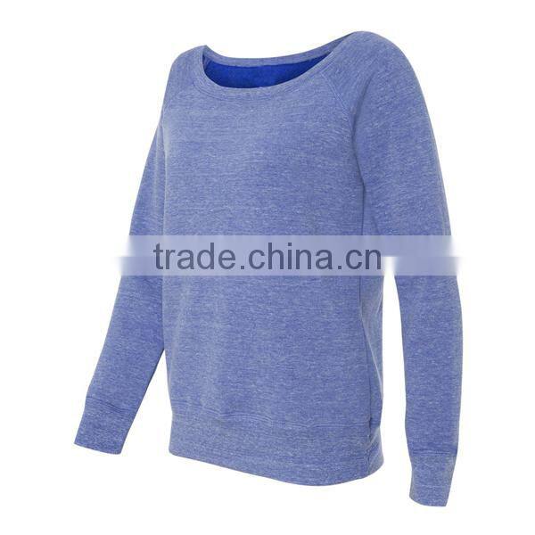 Custom tri-blend sweatshirt, pullover sweatshirt for ladies