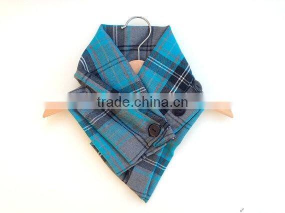 Smart baby boy wear Winter warmly cotton gingham kids scarf