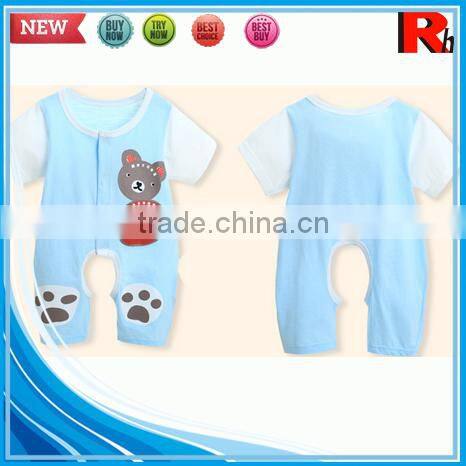 China alibaba short sleeve printing cotton funny cute design pretty organic price wholesale baby clothes