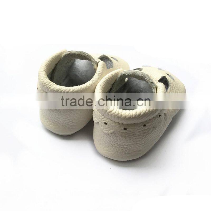 soft leather baby shoes crib moccasins MOQ 50 Pairs/mix 4 size