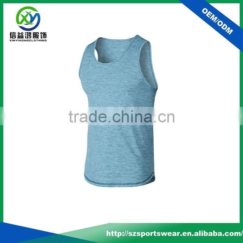 Popular style 95% cotton 5% spandex tank top blank gym mens stringer singlet wholesale