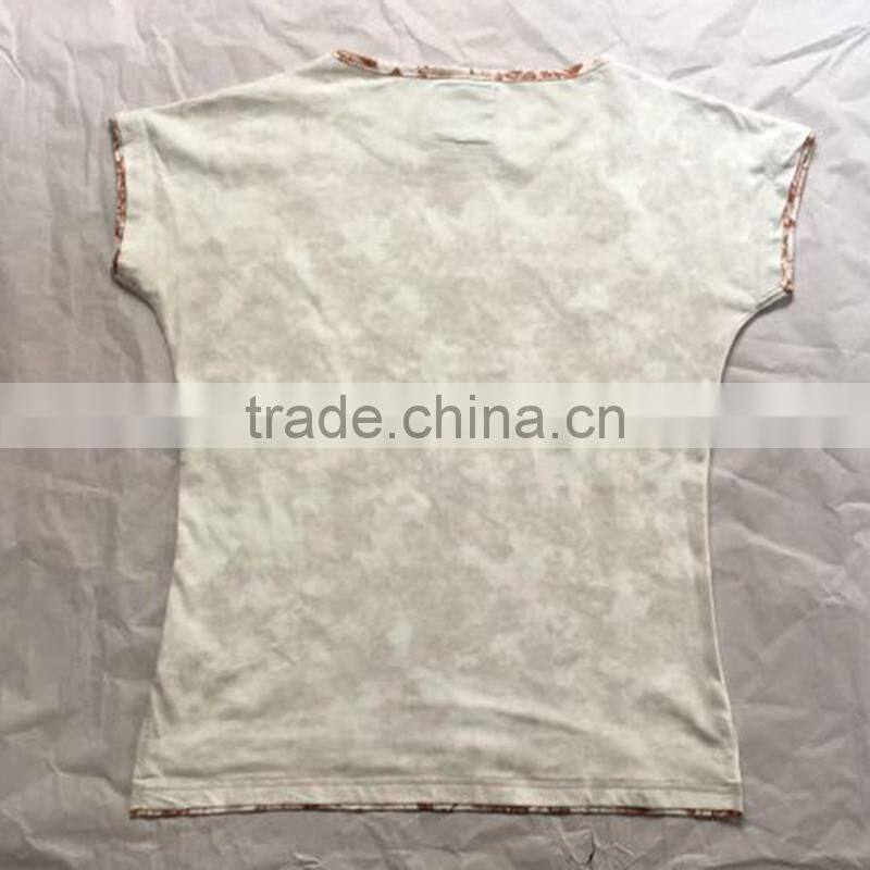 Customized Design Women Fitted Printed Inside T Shirts