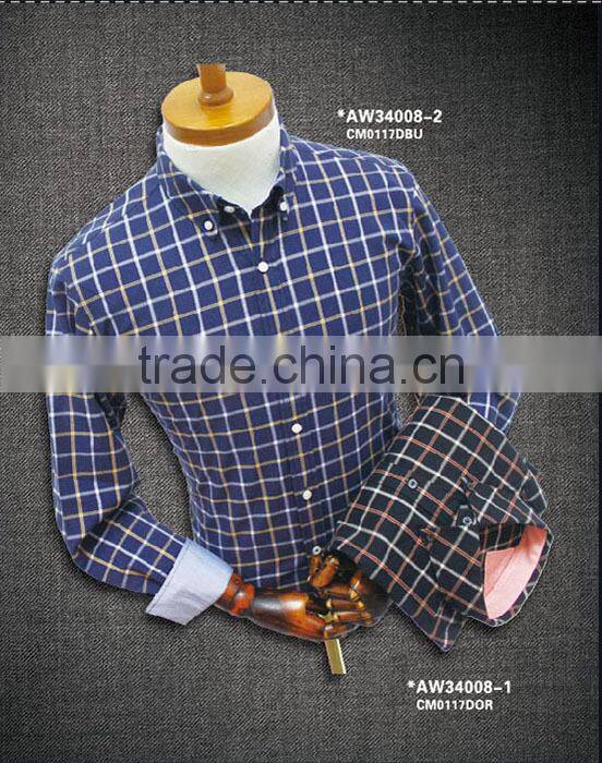 button down collar matched western plaid shirts