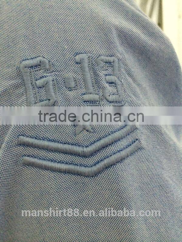 embroidery design totally non iron l oxford men fit dress shirt