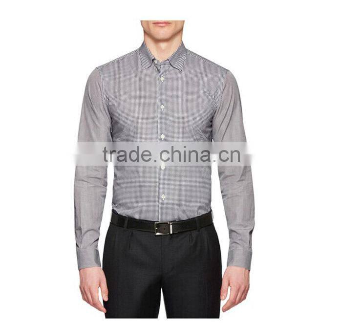 100% cotton spread collar shirt for men long sleeve shirt for men polka shirt for men