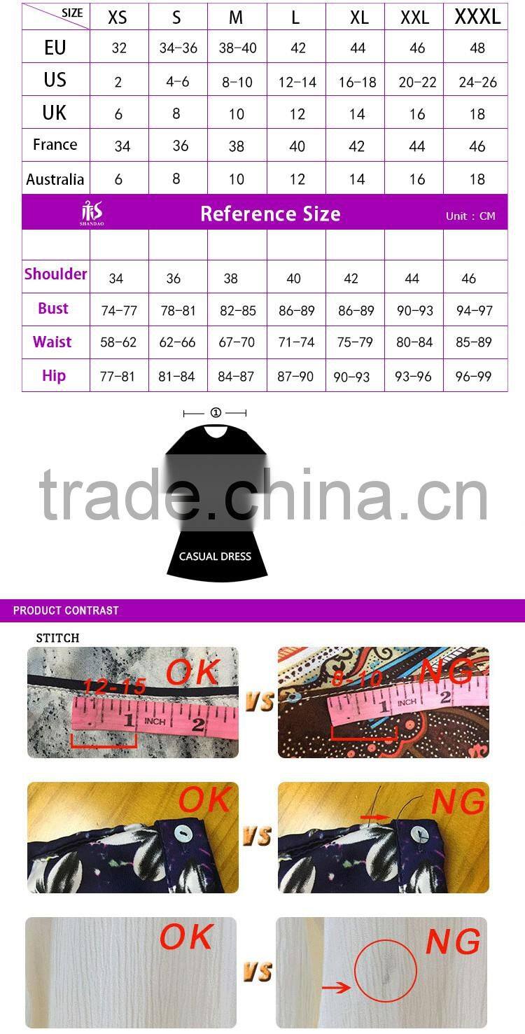 2017 Guangzhou Shandao New Design Wholesale Custom V-Neck Sleeveless Ladies Chiffon Jumpsuit