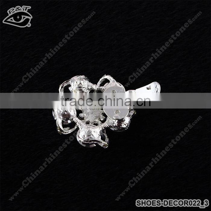 Fashion sandal shoe ornament handmade flower rhinestone ornament for high heel shoes