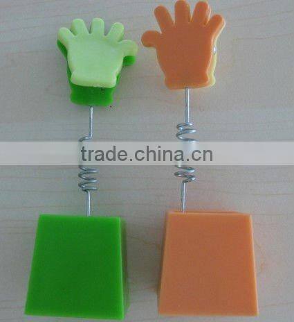 Plam memo clip/Plastic name card holder