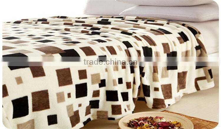 Promotional Polyester Super Soft Thick Fleece Blanket