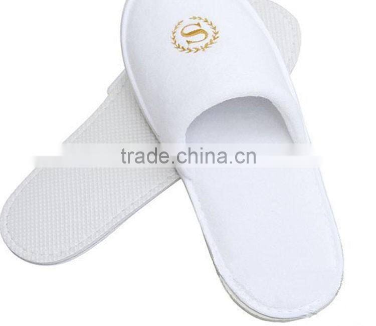 Cotton Terry Velour disposable hotel slipper