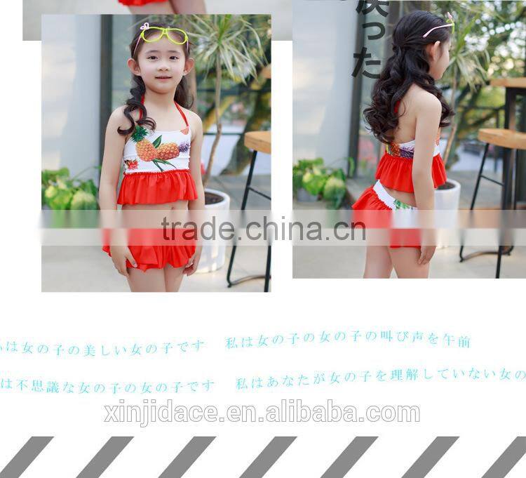 Child Sun Protection Swim Set Long Sleeve Kids Girls' Rash Guard Set Kid Girl's Three-piece Long Sleeve Swimsuits