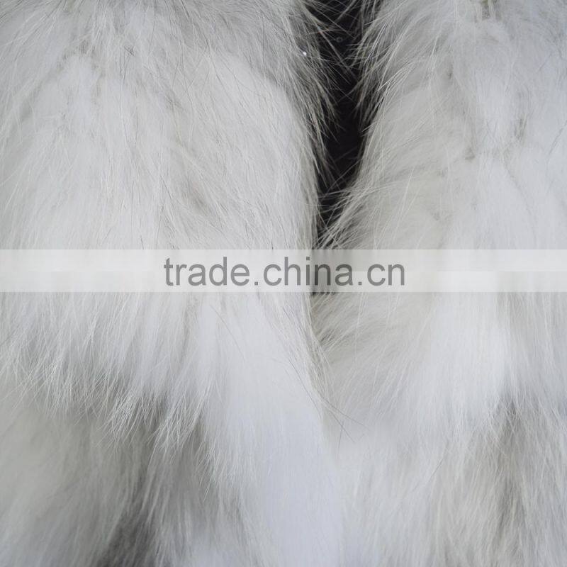 SJ818 Natural Color Real Fox Knit Winter Fashionable Vest